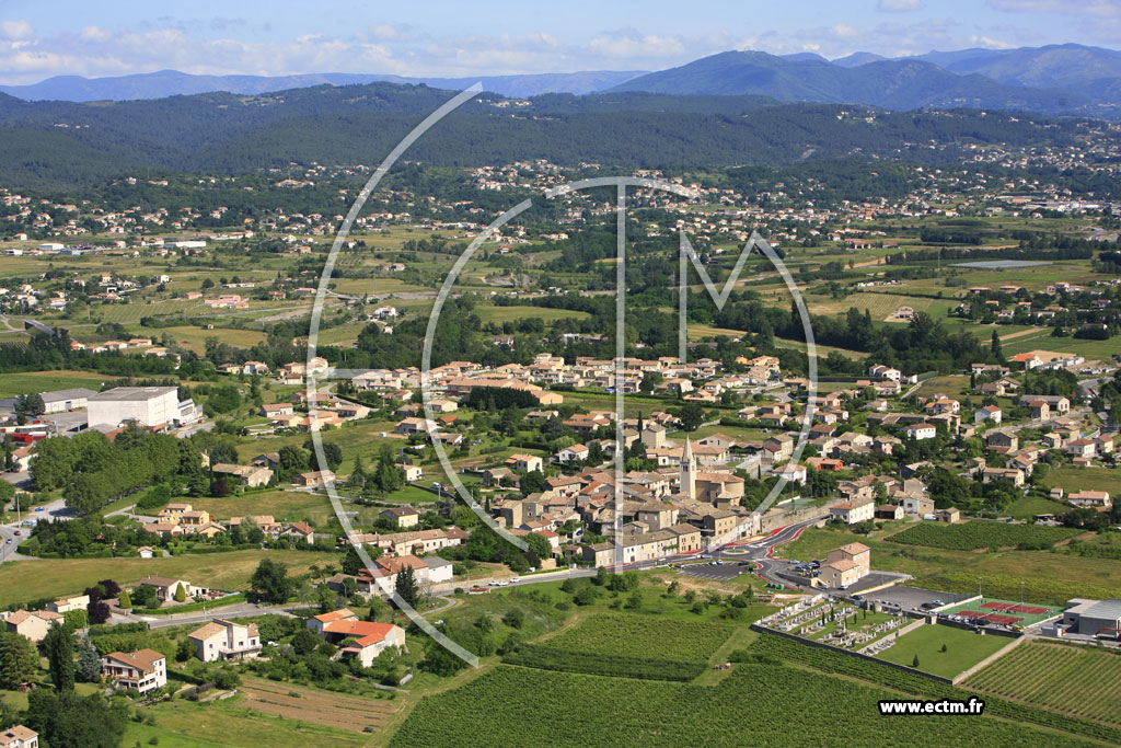 Photo arienne de Saint Sernin