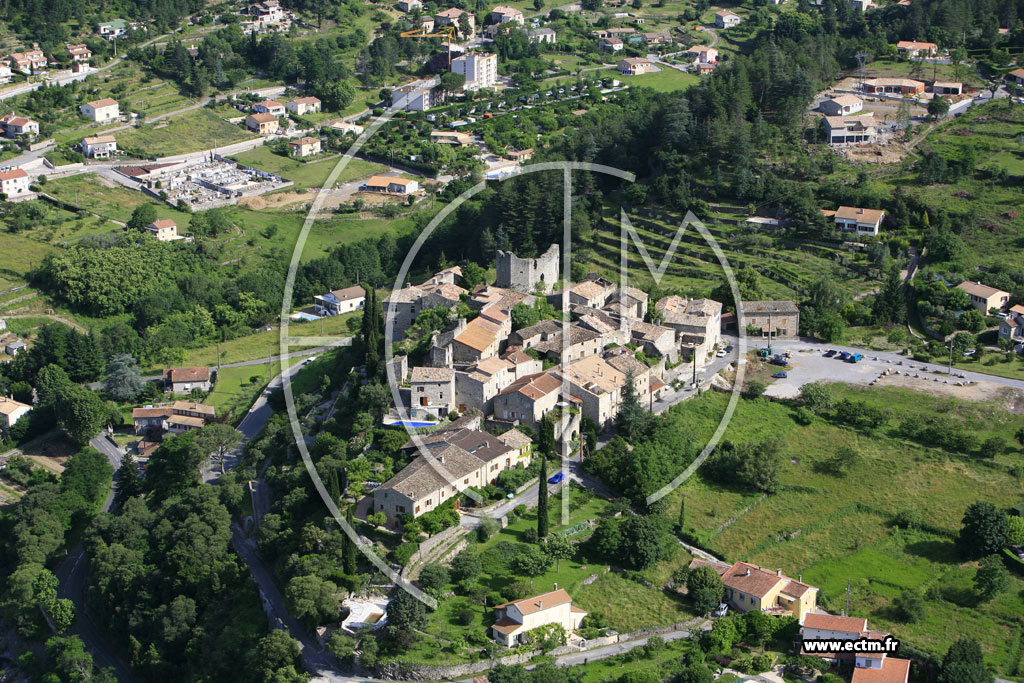 Photo arienne de Ucel (le Vieil Ucel)