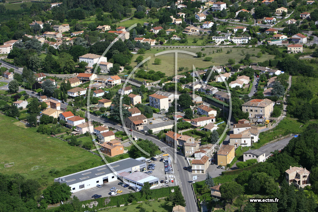 Photo arienne de Ucel (Pont d'Ucel)