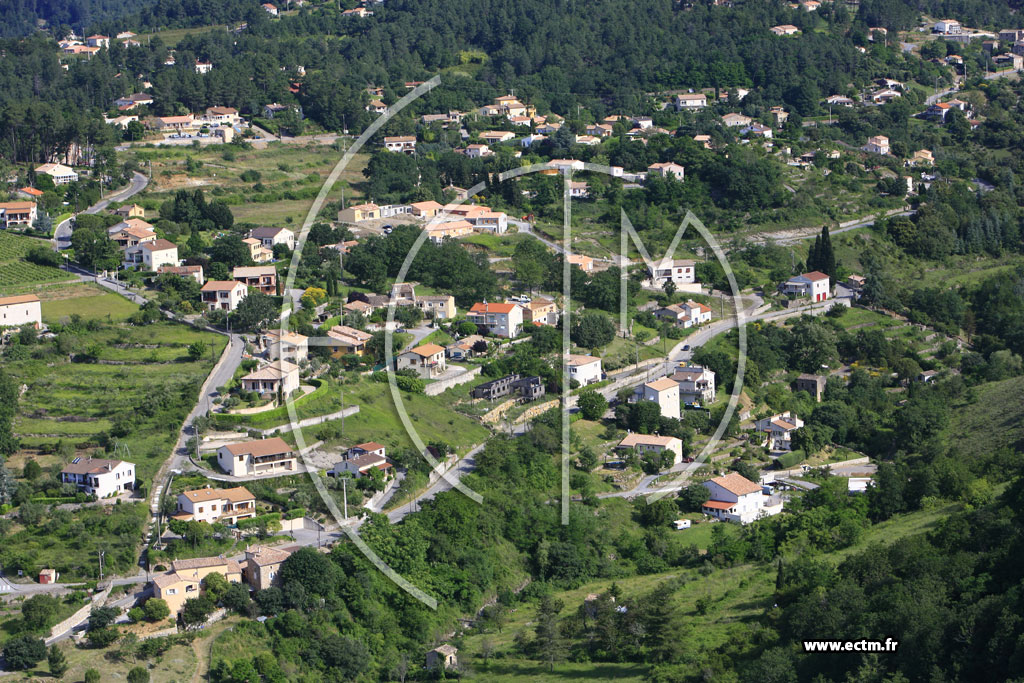 Photo arienne de Ucel (Pont d'Ucel)