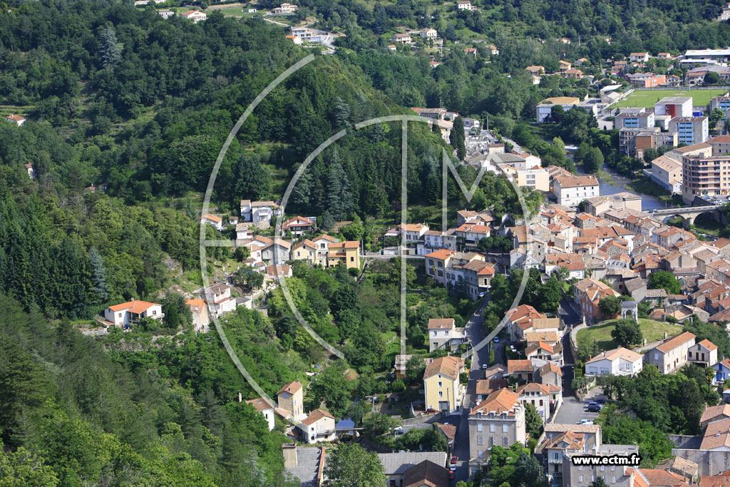 Photo arienne de Vals les Bains
