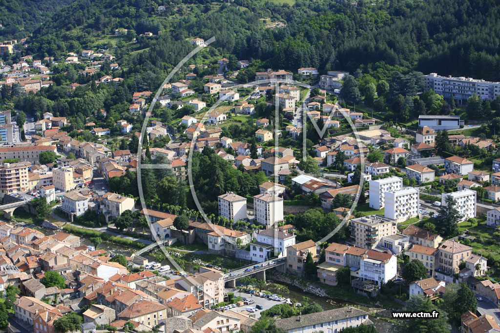 Photo arienne de Vals les Bains