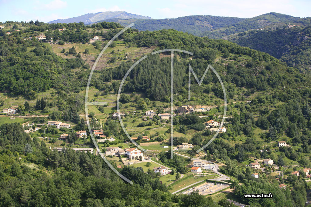 Photo arienne de Vals les Bains