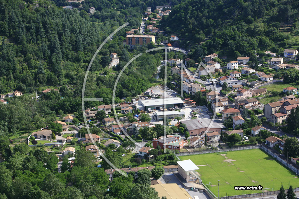 Photo arienne de Vals les Bains
