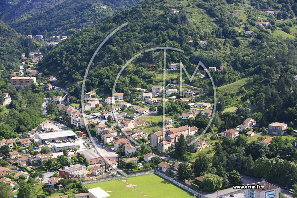 Photo arienne de Vals les Bains