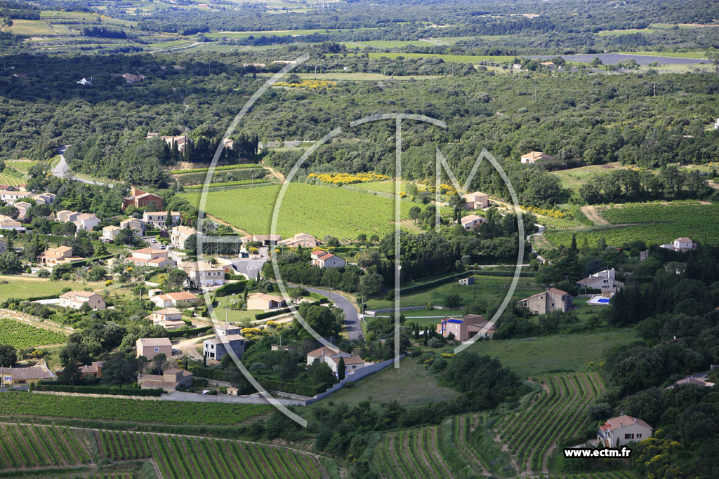 Photo arienne de Bourg Saint Andeol