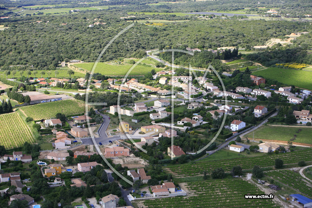 Photo arienne de Bourg Saint Andeol