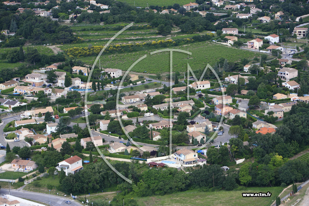 Photo arienne de Bourg Saint Andeol