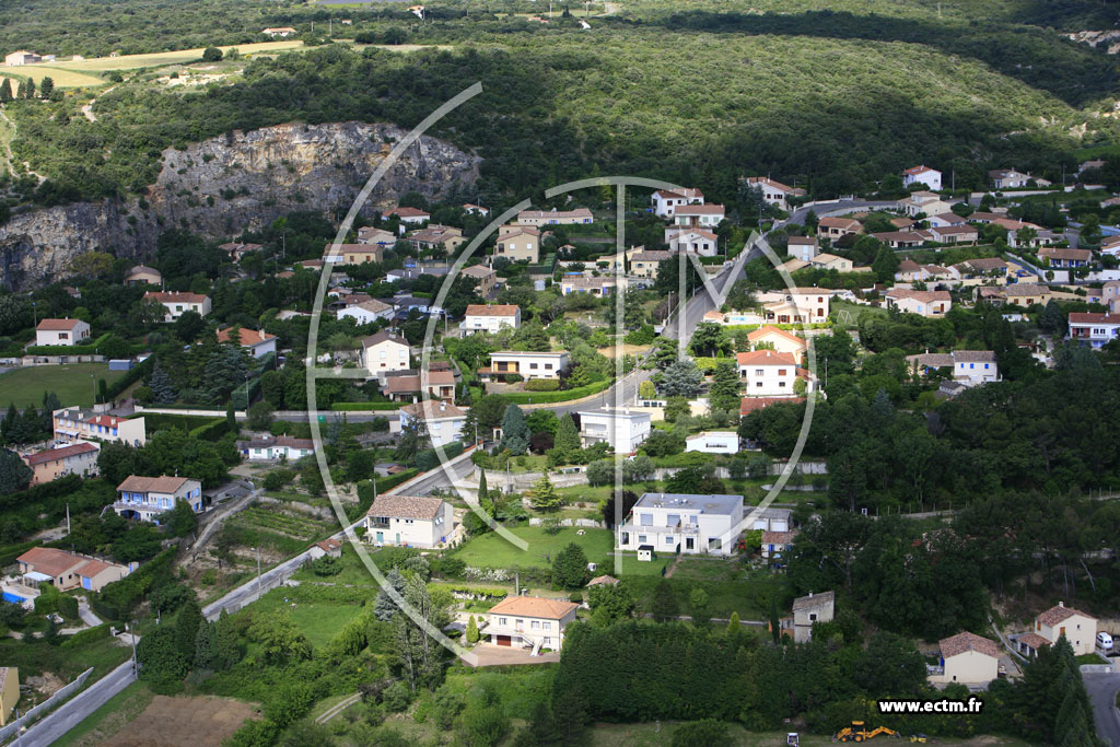 Photo arienne de Bourg Saint Andeol