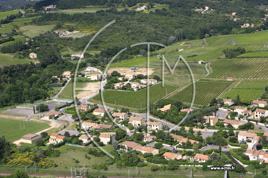 Photo arienne de Bourg Saint Andeol
