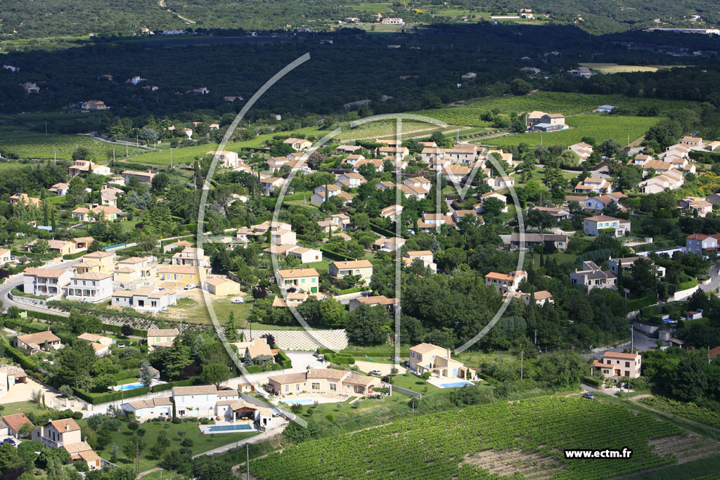 Photo arienne de Bourg Saint Andeol