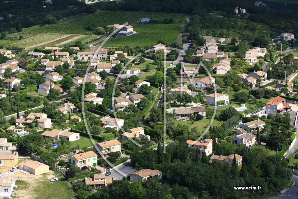 Photo arienne de Bourg Saint Andeol