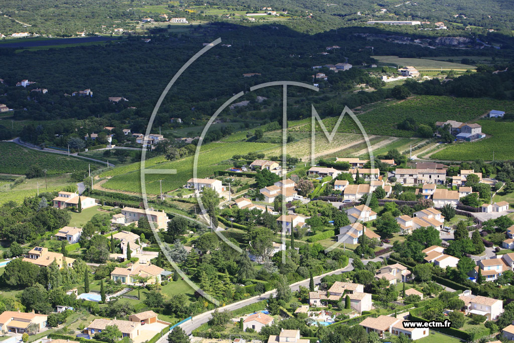 Photo arienne de Bourg Saint Andeol