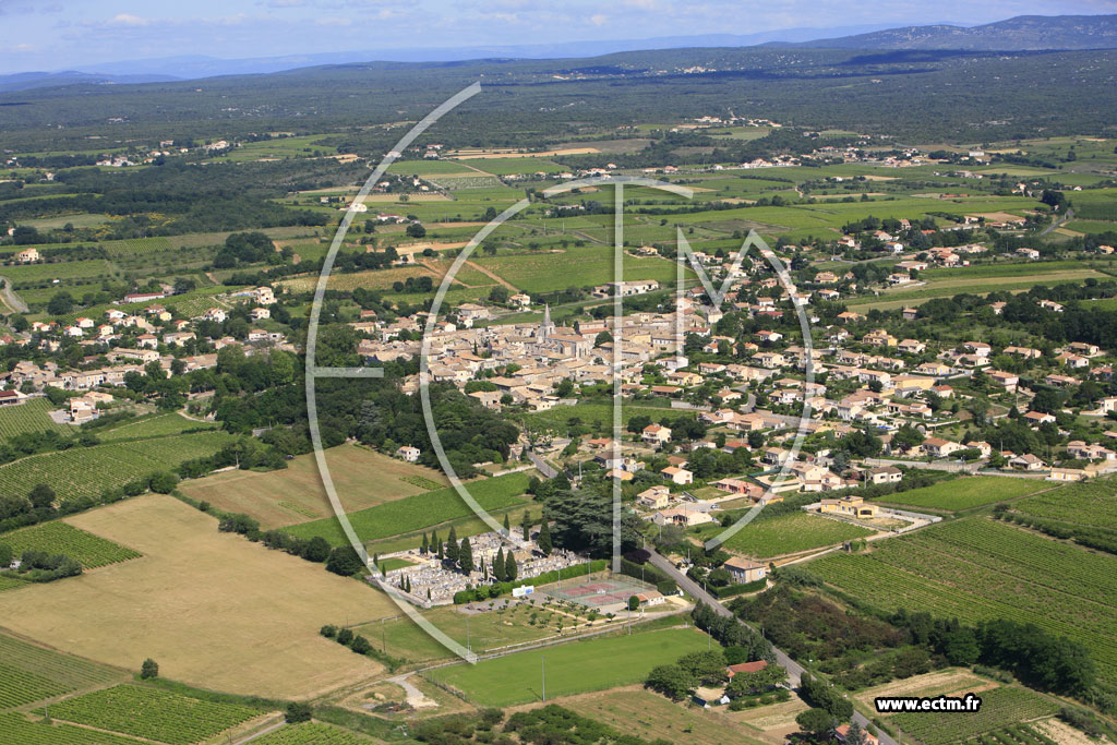 Photo arienne de Saint Marcel d'Ardeche