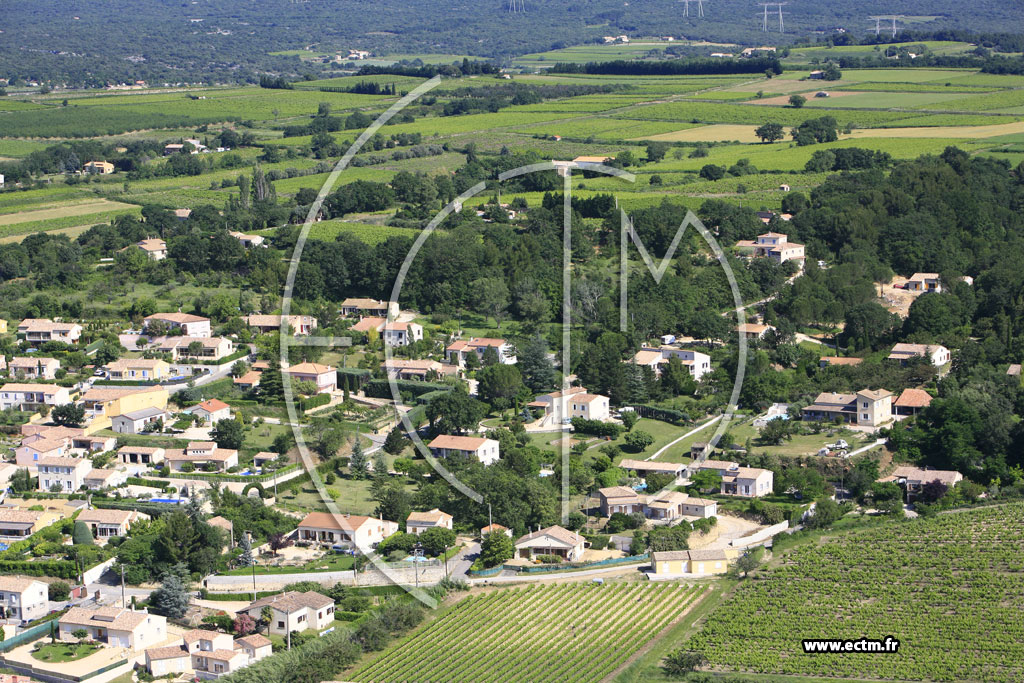 Photo arienne de Saint Marcel d'Ardeche