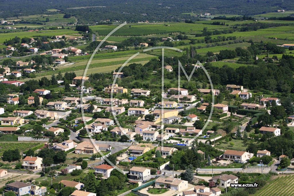 Photo arienne de Saint Marcel d'Ardeche
