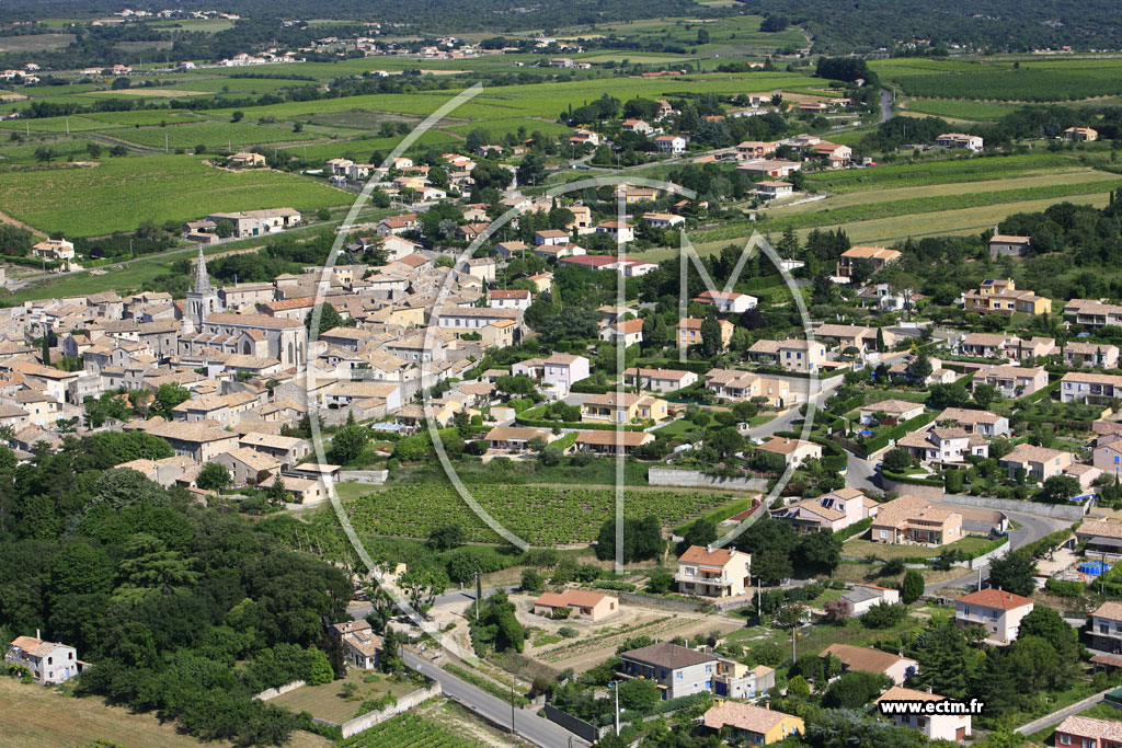 Photo arienne de Saint Marcel d'Ardeche