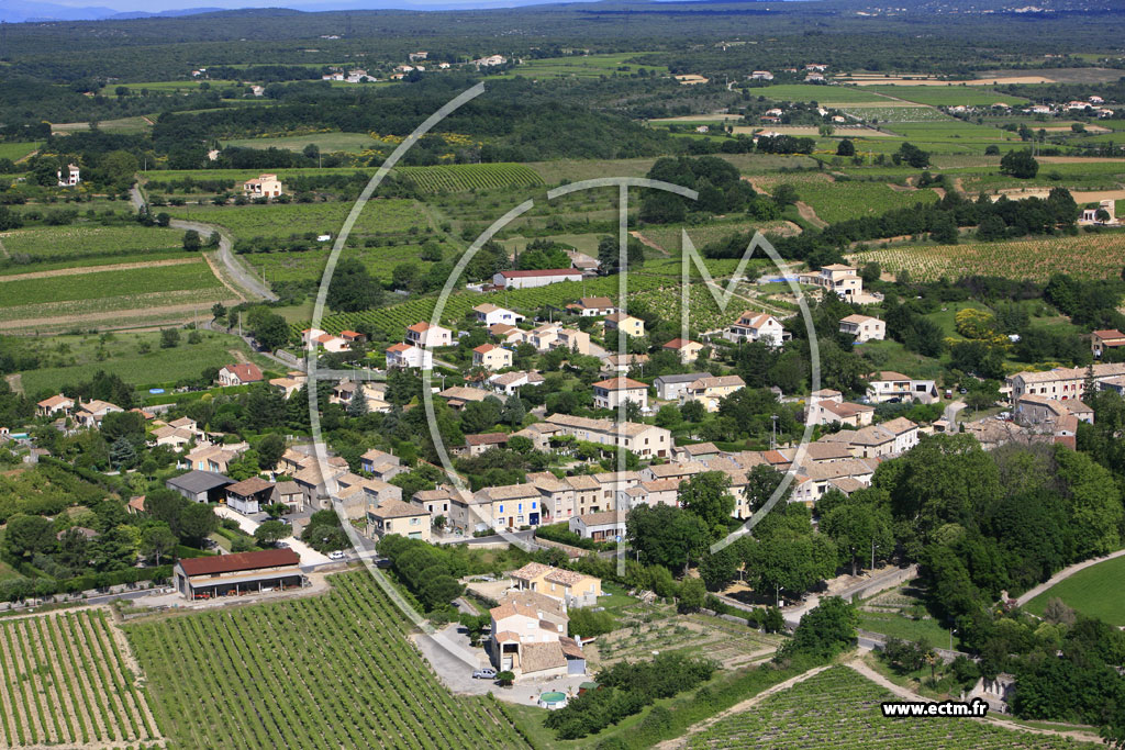 Photo arienne de Saint Marcel d'Ardeche