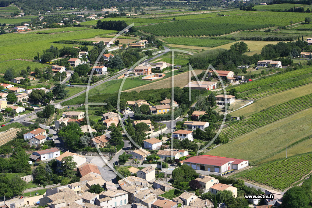 Photo arienne de Saint Marcel d'Ardeche