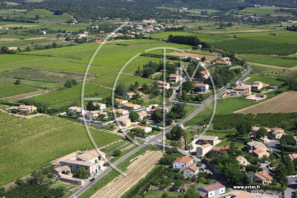 Photo arienne de Saint Marcel d'Ardeche