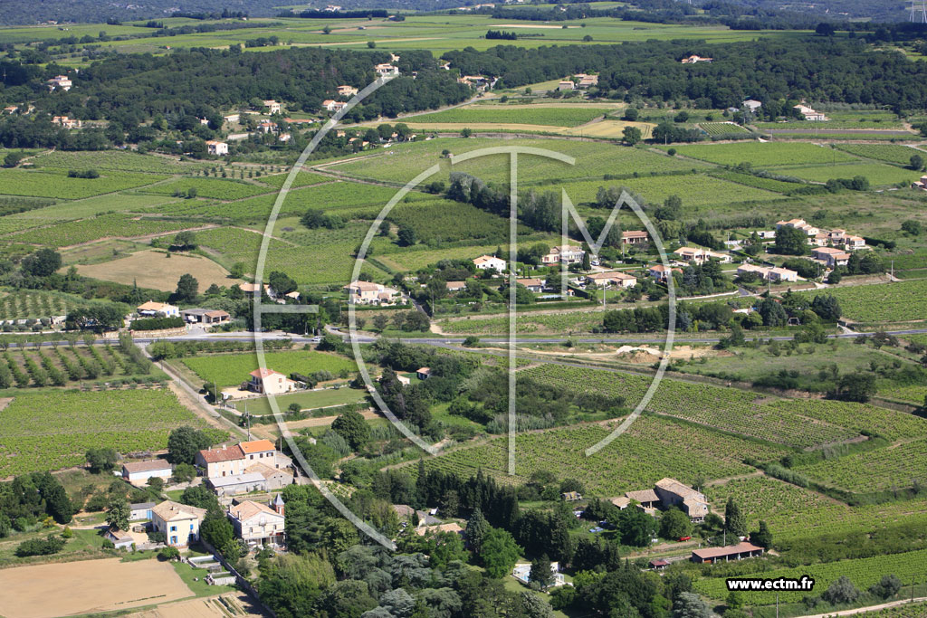 Photo arienne de Saint Marcel d'Ardeche