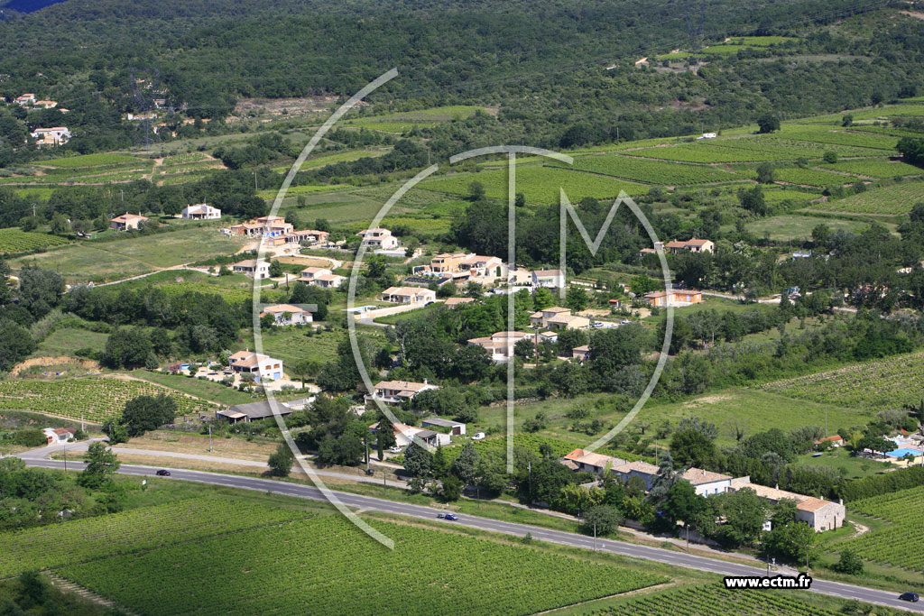 Photo arienne de Saint Martin d'Ardeche