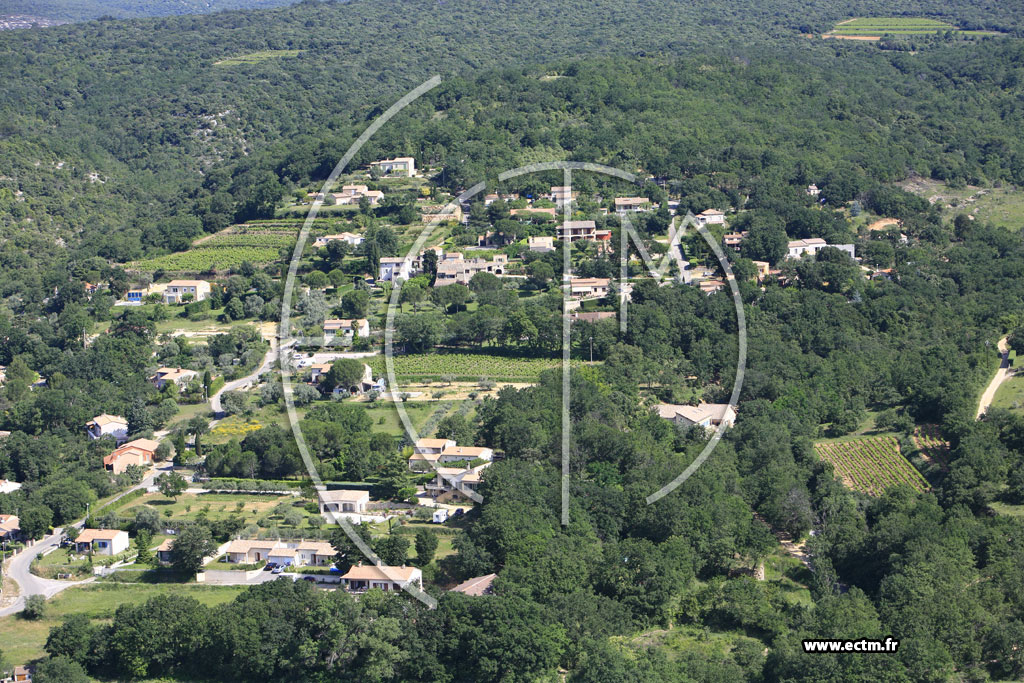 Photo arienne de Saint Martin d'Ardeche