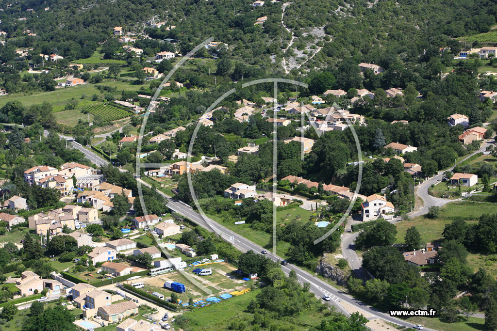 Photo arienne de Saint Martin d'Ardeche