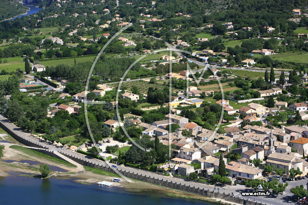 Photo arienne de Saint Martin d'Ardeche