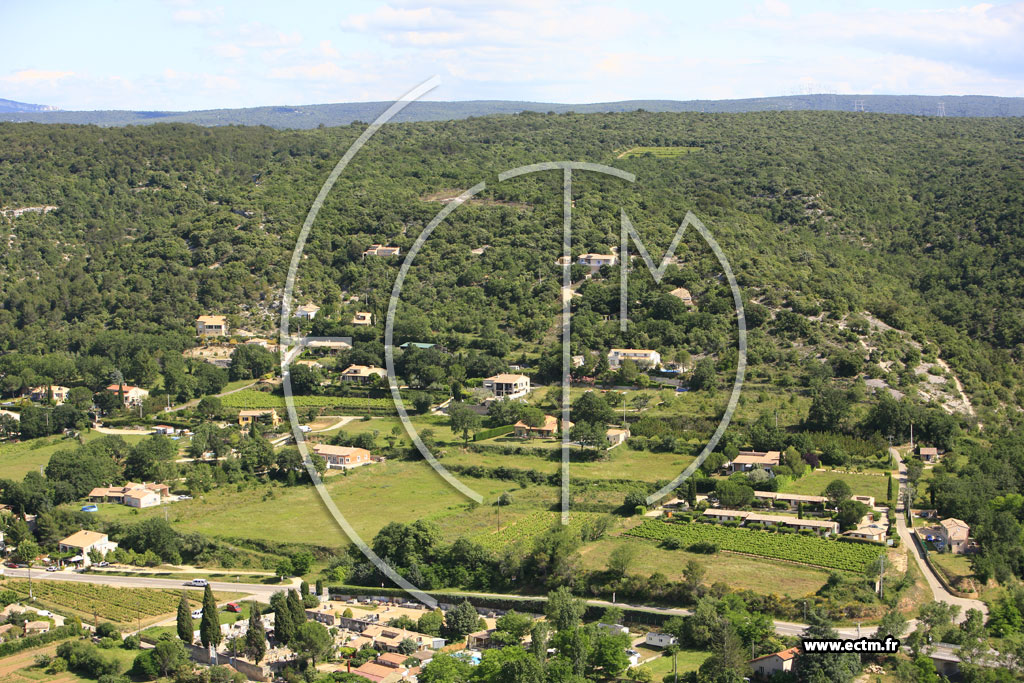 Photo arienne de Saint Martin d'Ardeche