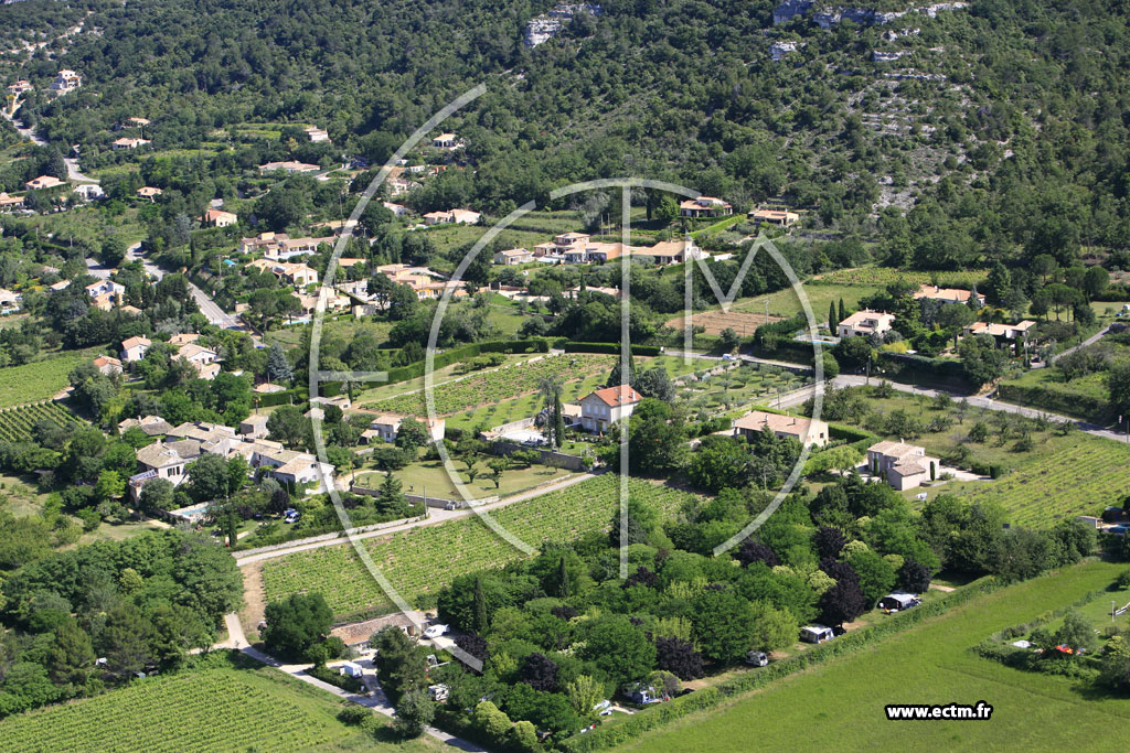 Photo arienne de Saint Martin d'Ardeche