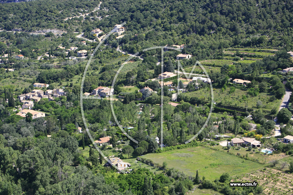 Photo arienne de Saint Martin d'Ardeche