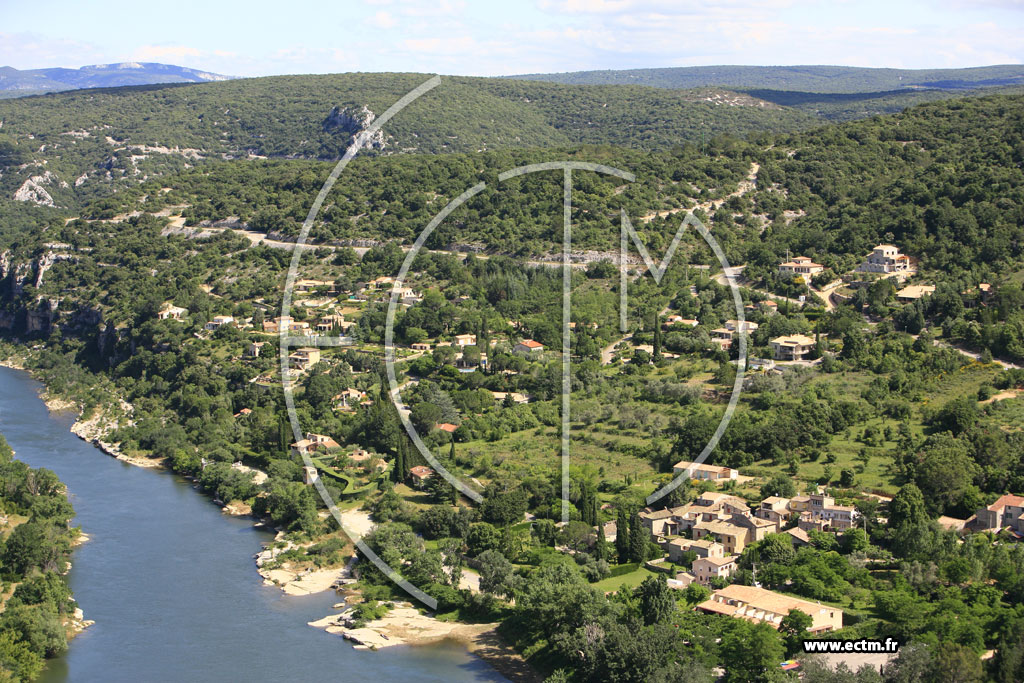 Photo arienne de Saint Martin d'Ardeche