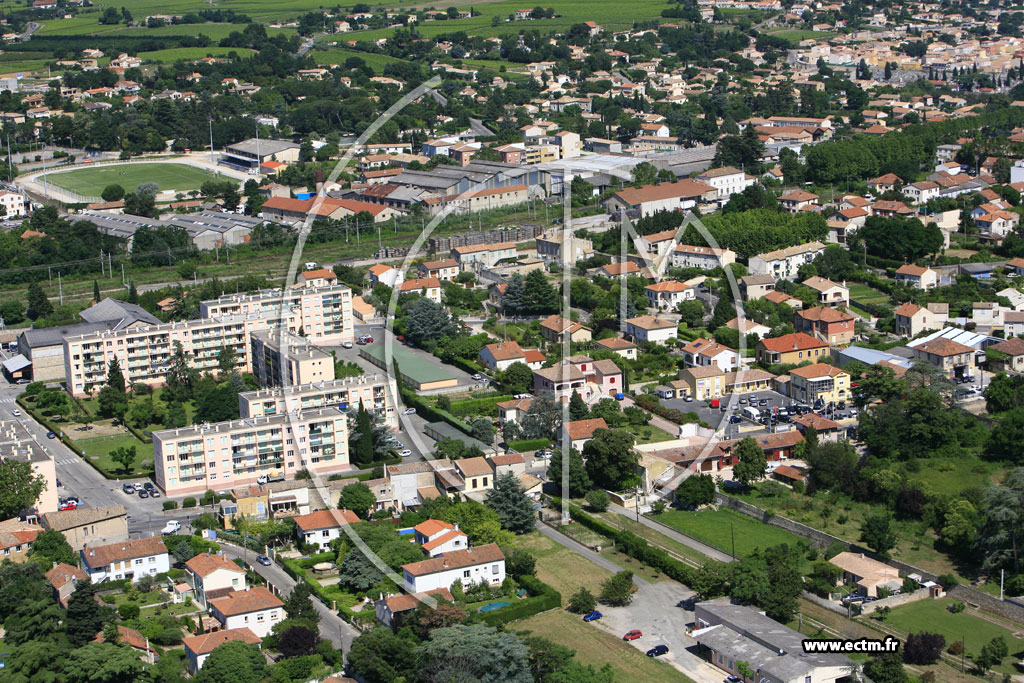 Photo arienne de Pont Saint Esprit