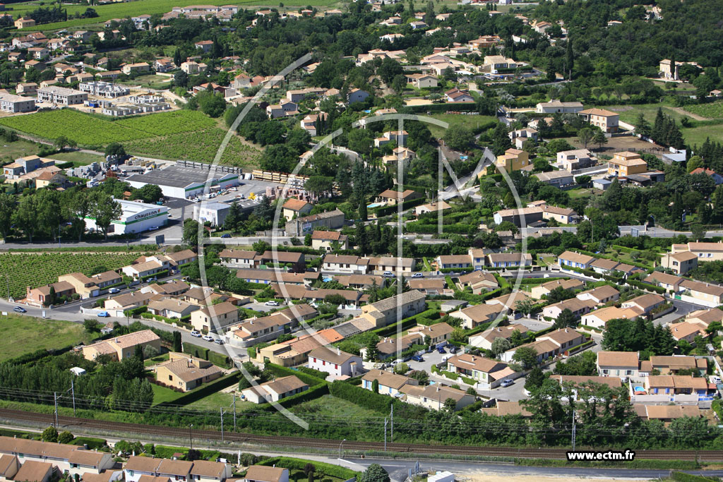 Photo arienne de Pont Saint Esprit