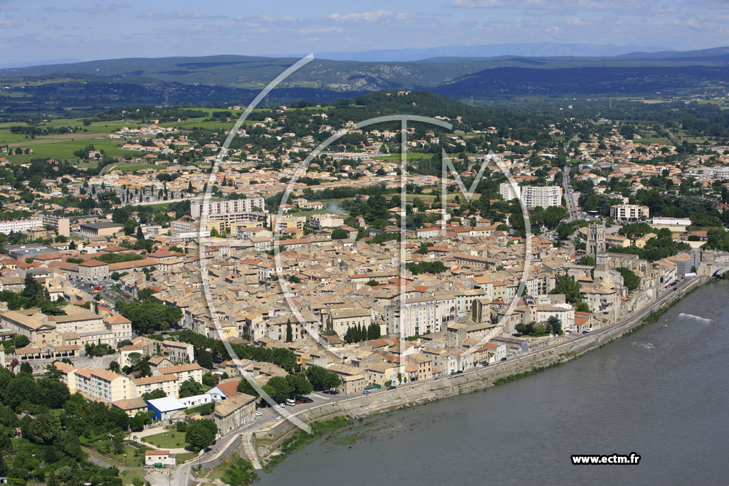 Photo arienne de Pont Saint Esprit