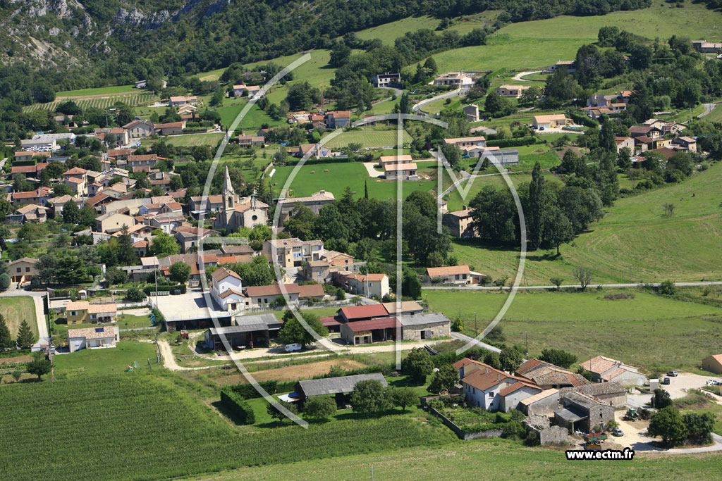 Photo arienne de Saint Vincent la Commanderie