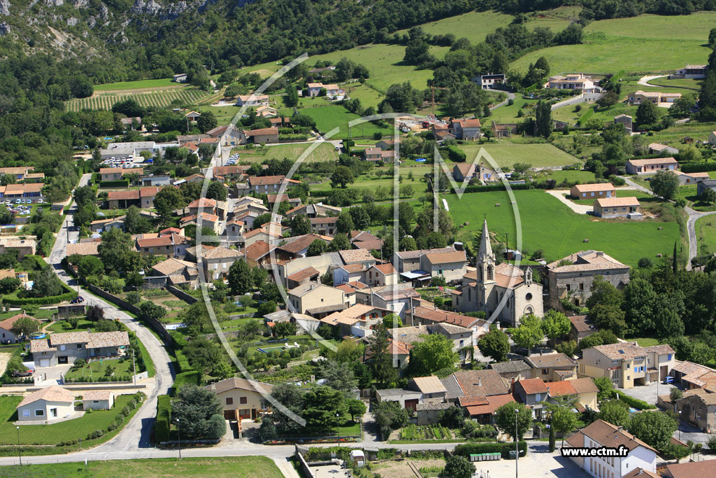 Photo arienne de Saint Vincent la Commanderie