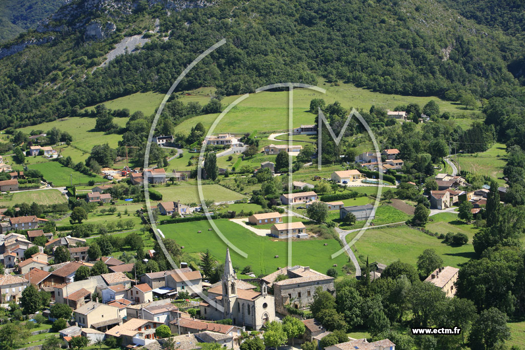 Photo arienne de Saint Vincent la Commanderie