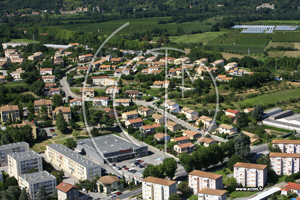 Photo arienne de La Voulte sur Rhne