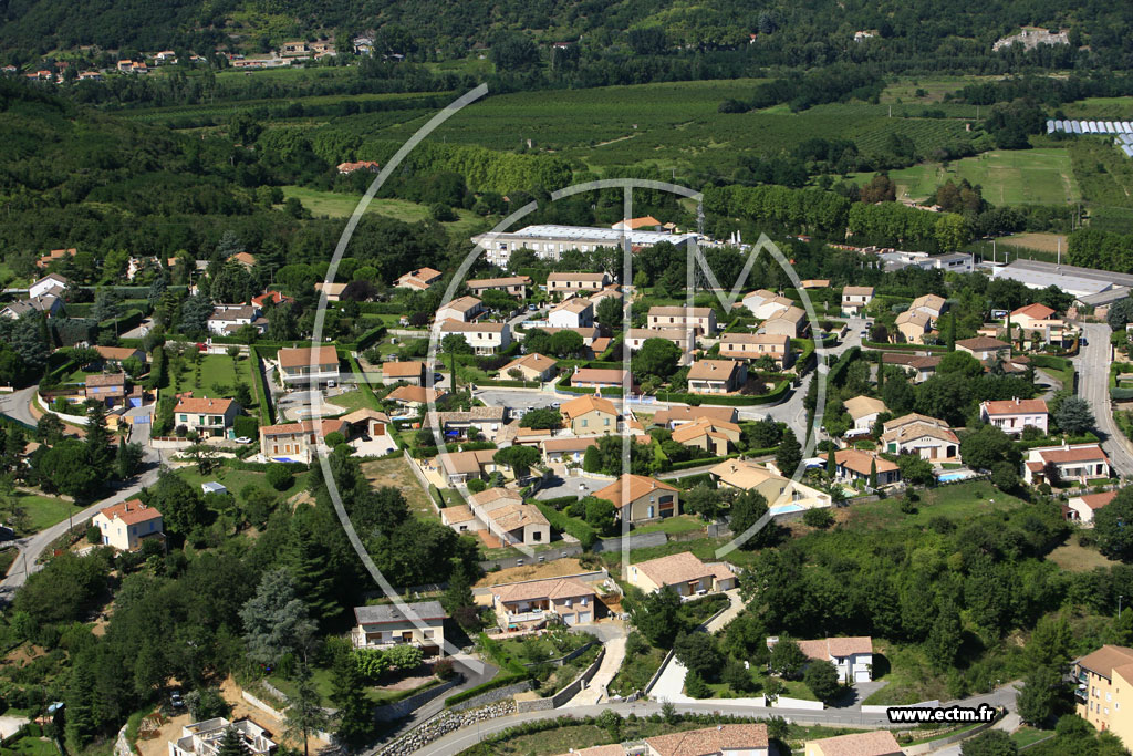 Photo arienne de La Voulte sur Rhne