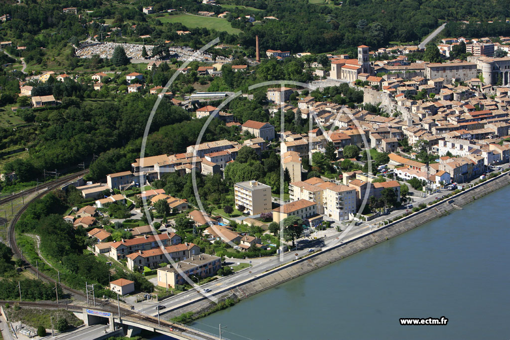 Photo arienne de La Voulte sur Rhne