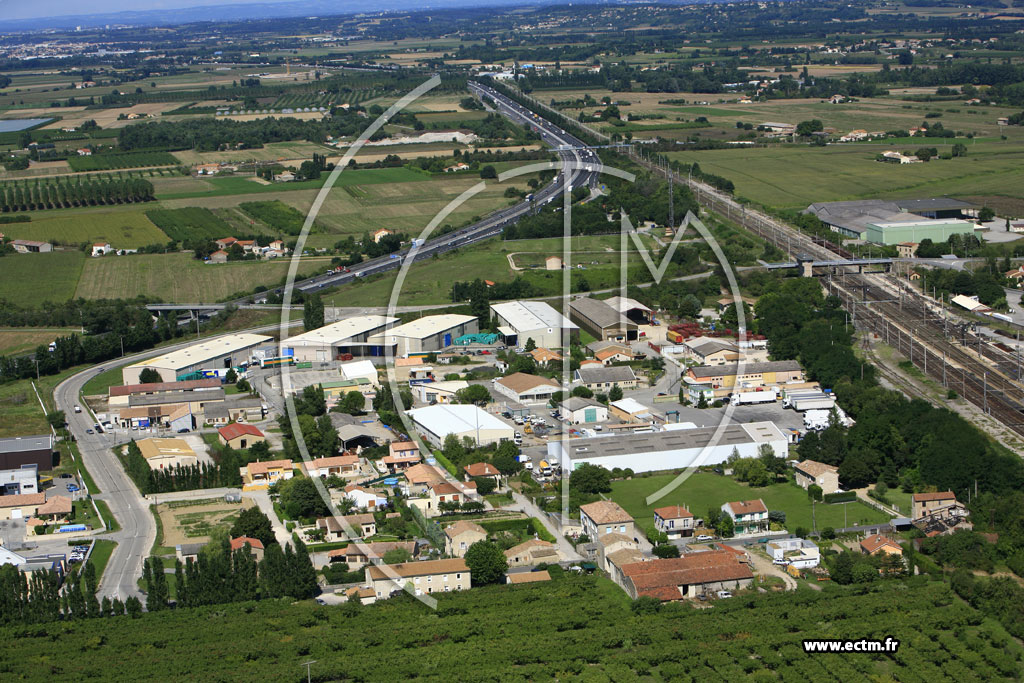 Photo arienne de Livron sur Drme