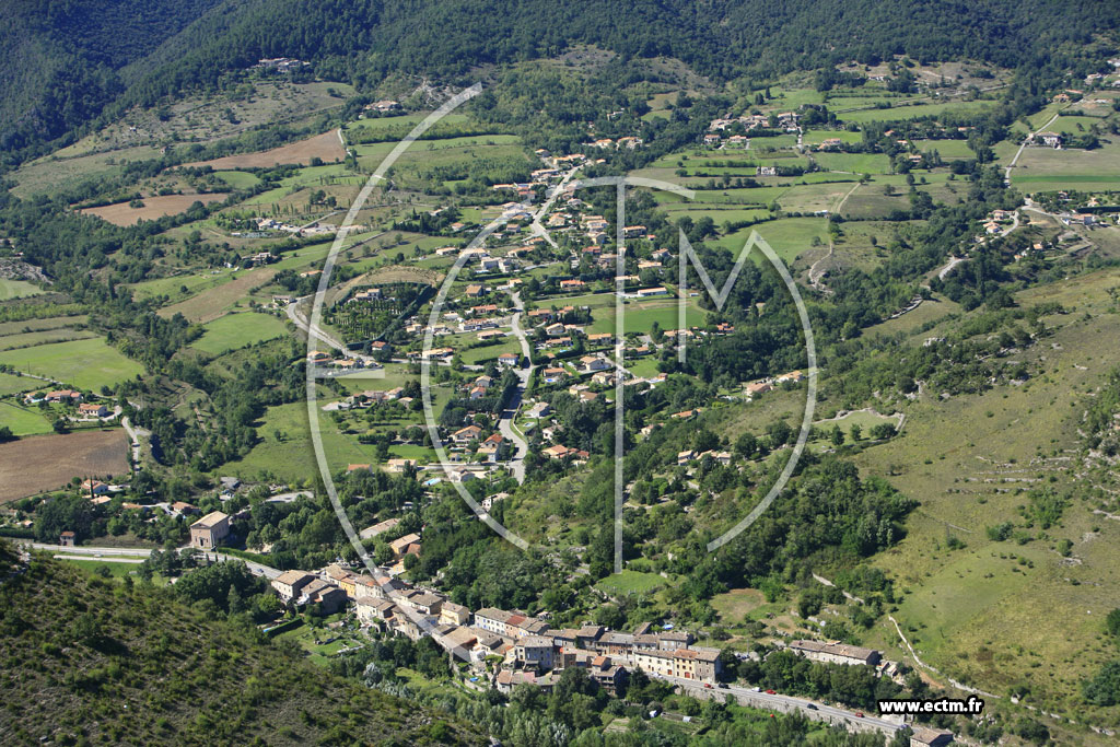 Photo arienne de Rompon (les Fonts du Pouzin)