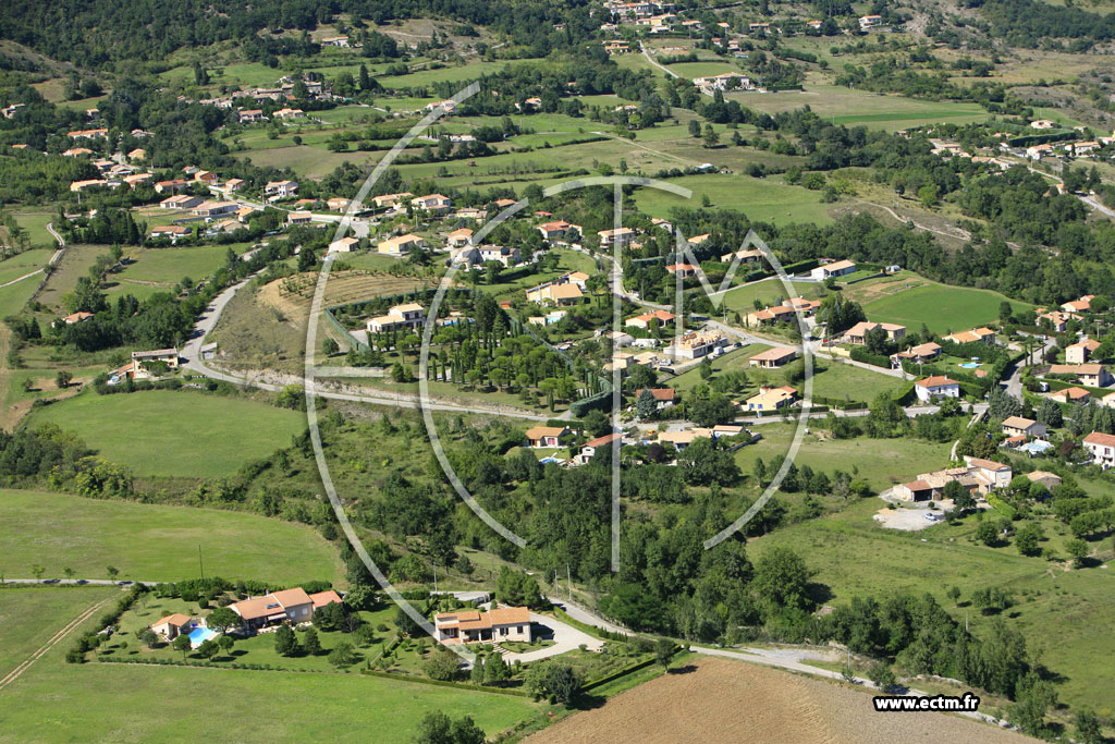 Photo arienne de Rompon (les Fonts du Pouzin)