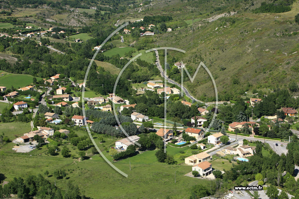 Photo arienne de Rompon (les Fonts du Pouzin)