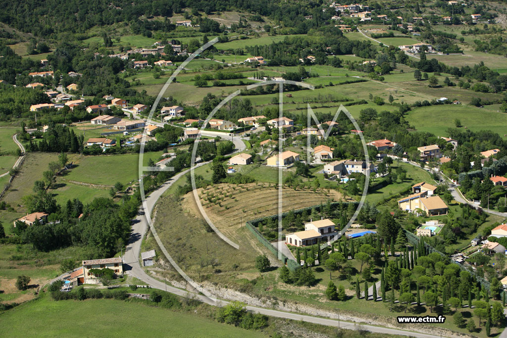 Photo arienne de Rompon (les Fonts du Pouzin)