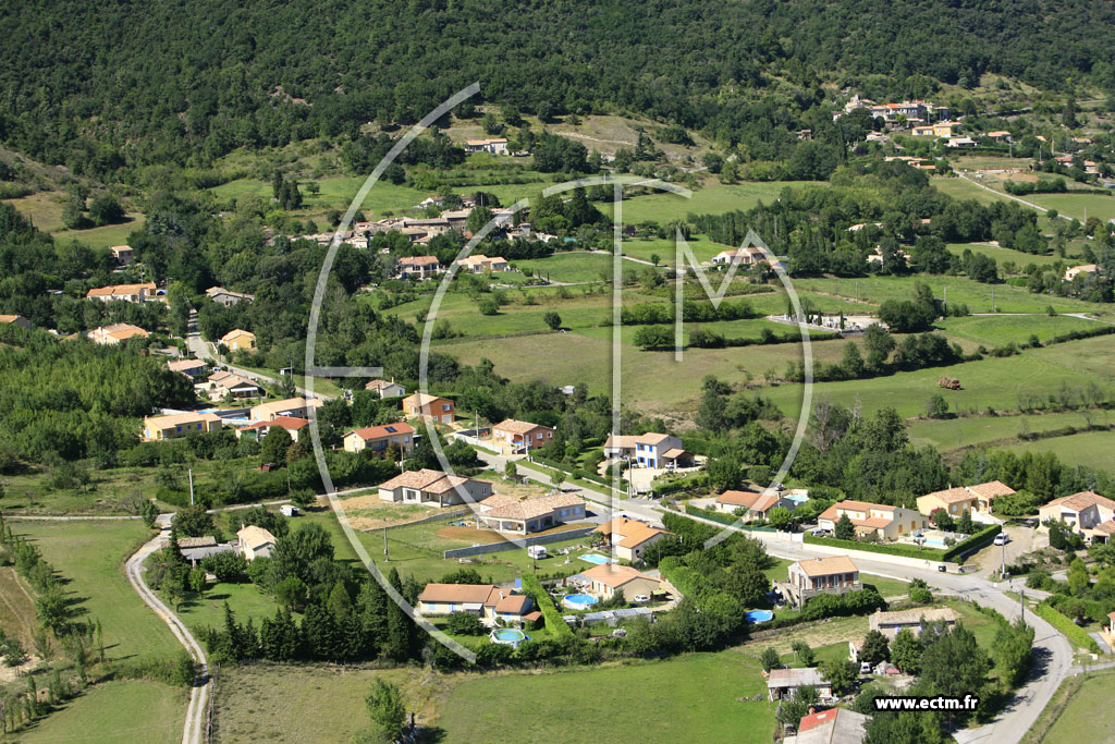 Photo arienne de Rompon (les Fonts du Pouzin)