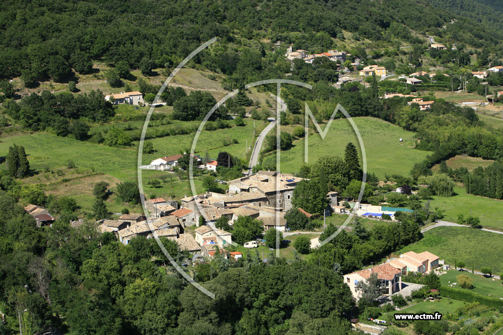 Photo arienne de Rompon (les Fonts du Pouzin)