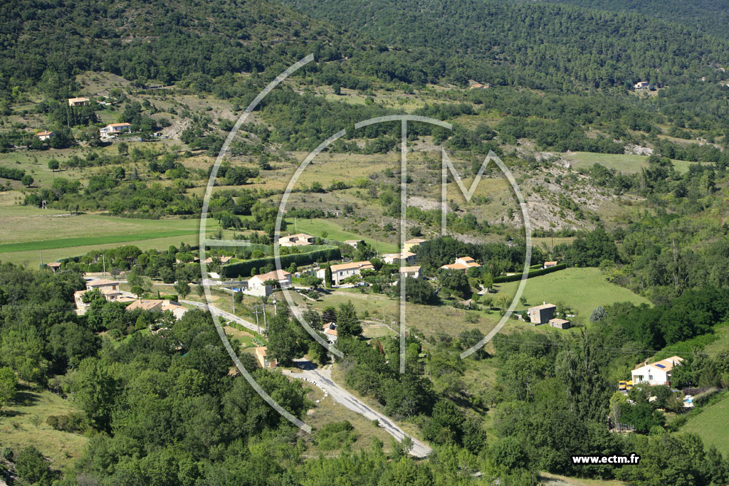 Photo arienne de Rompon (les Fonts du Pouzin)